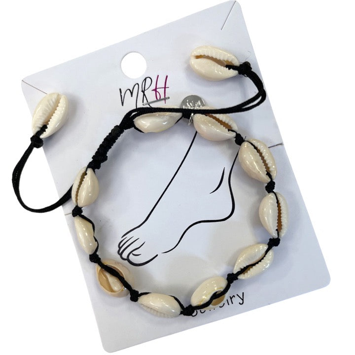 Fusskette mit Kauri Muscheln