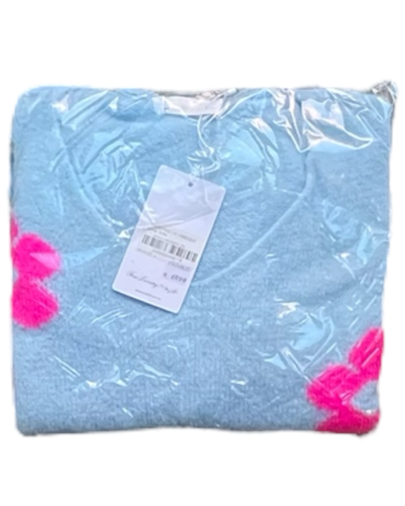 V-Pulli Blumenmuster