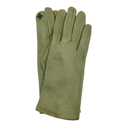 Vegan Damen Handschuhe Veloursleder Optik