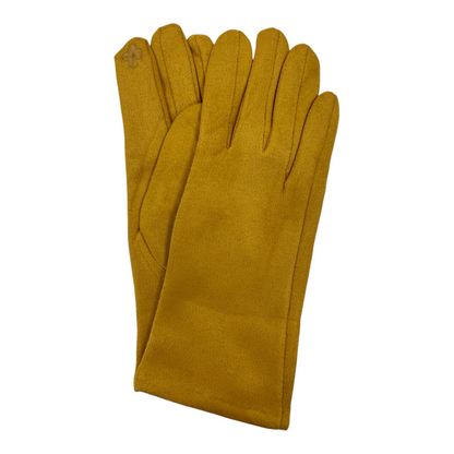 Vegan Damen Handschuhe Veloursleder Optik