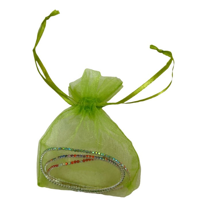 Armband Strassarmband elastisch Stoffarmband Perlenarmband Kombination