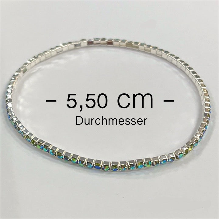 Armband Strassarmband elastisch Stoffarmband Perlenarmband Kombination