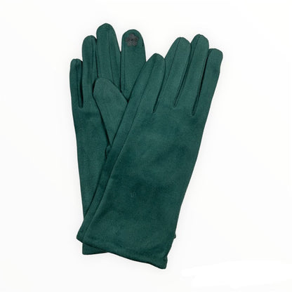 Vegan Damen Handschuhe Veloursleder Optik