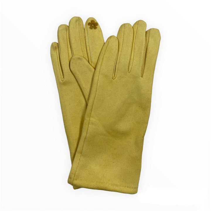 Vegan Damen Handschuhe Veloursleder Optik