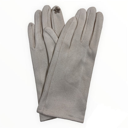 Vegan Damen Handschuhe Veloursleder Optik